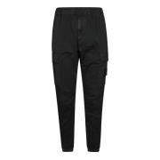 Moderne Tapered Broek Stone Island , Black , Heren