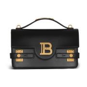 Gladleren B-Buzz 24 tas Balmain , Black , Dames