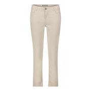 Slim Fit Casual Broek Betty & Co , Beige , Dames