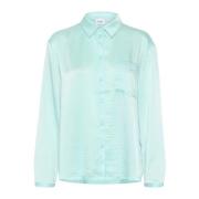 Pastel Turquoise Oversized Blouse Saint Tropez , Blue , Dames