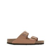 Arizona Vegan Birko-Flor Sandalen Birkenstock , Brown , Heren