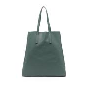 Leren Shopper Tas Forte Forte , Green , Dames