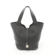 Pre-owned Leather totes Hermès Vintage , Black , Dames