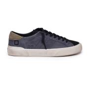 Blauwe Leren Sneakers met Bandzool D.a.t.e. , Blue , Heren