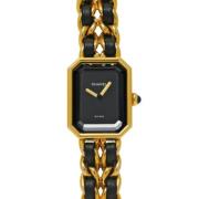 Pre-owned Yellow Gold watches Chanel Vintage , Black , Dames