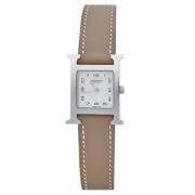 Pre-owned Stainless Steel watches Hermès Vintage , Gray , Dames