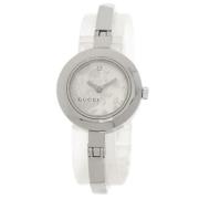 Pre-owned Stainless Steel watches Gucci Vintage , Gray , Dames