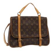 Pre-owned Canvas backpacks Louis Vuitton Vintage , Brown , Dames