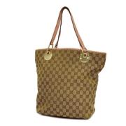 Pre-owned Canvas gucci-bags Gucci Vintage , Brown , Dames