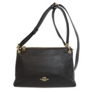 Pre-owned Leather shoulder-bags Coach Pre-owned , Black , Dames