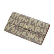 Pre-owned Coated canvas wallets Louis Vuitton Vintage , Brown , Dames