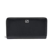 Pre-owned Leather wallets Gucci Vintage , Black , Dames