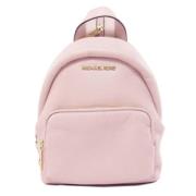 Pre-owned Leather backpacks Michael Kors Pre-owned , Pink , Dames