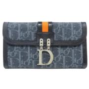 Pre-owned Denim wallets Dior Vintage , Blue , Dames