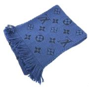 Pre-owned Wool scarves Louis Vuitton Vintage , Blue , Dames