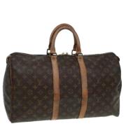 Pre-owned Canvas handbags Louis Vuitton Vintage , Brown , Dames