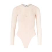 Rosa Cipria Tricot Body Elisabetta Franchi , Pink , Dames