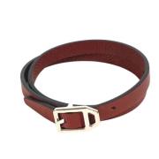 Pre-owned Leather bracelets Hermès Vintage , Brown , Dames