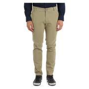 Slim Fit Chino Broek in Stretchkatoen Jeckerson , Green , Heren