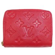 Pre-owned Canvas wallets Louis Vuitton Vintage , Red , Dames