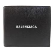 Pre-owned Leather wallets Balenciaga Vintage , Black , Heren