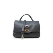 Blauwe Leren Handtas Fw24 Seizoen Zanellato , Blue , Dames