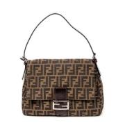 Pre-owned Canvas shoulder-bags Fendi Vintage , Brown , Dames