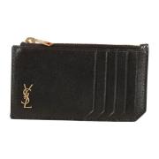 Zwarte Portemonnees YSL PCC Tiny MO Saint Laurent , Black , Heren