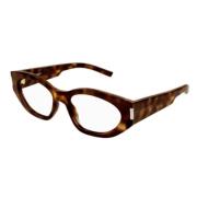 Klassieke Zwarte Zonnebril Saint Laurent , Brown , Unisex