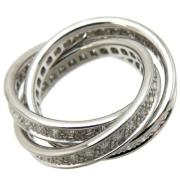 Pre-owned White Gold rings Cartier Vintage , Gray , Dames