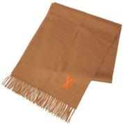 Pre-owned Cashmere scarves Louis Vuitton Vintage , Brown , Dames