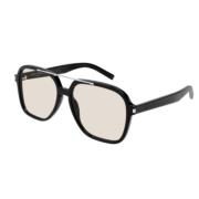 Stijlvolle Leren Schoudertas Saint Laurent , Black , Unisex