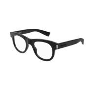 Klassieke Zwarte Leren Schoudertas Saint Laurent , Black , Unisex