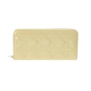 Pre-owned Leather wallets Dior Vintage , Yellow , Dames