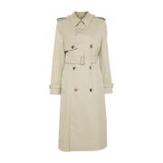 Klassieke Trenchcoat in Licht Beige Burberry , Beige , Dames