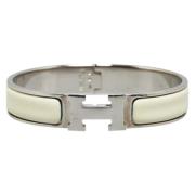 Pre-owned Metal bracelets Hermès Vintage , Gray , Dames