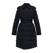 Donsjack met tailleband Burberry , Black , Dames