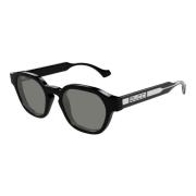 Zwart/Grijs Zonnebril Gg1730S Gucci , Black , Heren