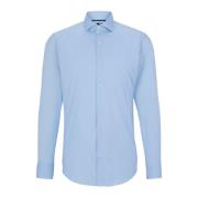 Slim Fit Jersey Shirt P-HANK-s-kent Hugo Boss , Blue , Heren