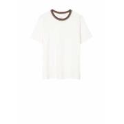 Wit Signature Stripe T-shirt Paul Smith , White , Dames