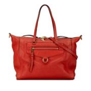 Pre-owned Leather louis-vuitton-bags Louis Vuitton Vintage , Red , Dam...