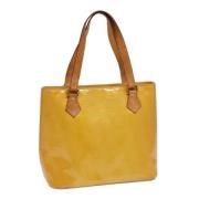 Pre-owned Leather handbags Louis Vuitton Vintage , Yellow , Dames