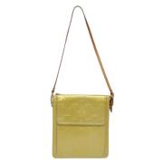 Pre-owned Leather clutches Louis Vuitton Vintage , Yellow , Dames