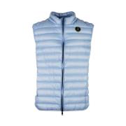 Nylon gewatteerd vest met ritssluiting Centogrammi , Blue , Heren