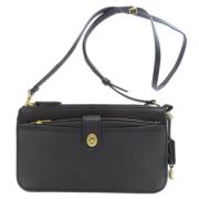 Pre-owned Leather shoulder-bags Coach Pre-owned , Black , Dames