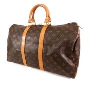 Pre-owned Canvas handbags Louis Vuitton Vintage , Brown , Dames