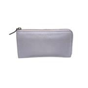 Pre-owned Leather wallets Gucci Vintage , Gray , Dames