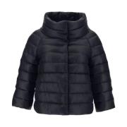 Korte Sofia 3/4 Mouw Pufferjas Herno , Black , Dames