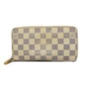 Pre-owned Canvas wallets Louis Vuitton Vintage , Beige , Dames