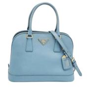 Pre-owned Leather prada-bags Prada Vintage , Blue , Dames